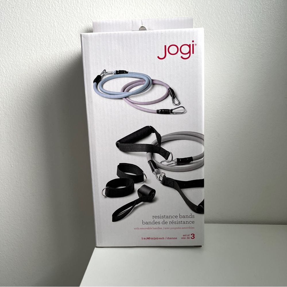 Brand New Jogi Set of 3 Resistance Bands With Removable Handles
